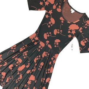 LuLaRoe Nicole Dress A-Line Gorgeous Jacquard NWT